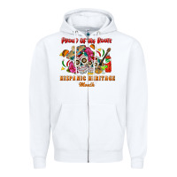 White proud of my roots Zipper Hoodie - BundleAndBundleShop