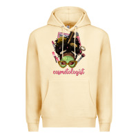 Pina Colada Afro Messy Bun Cosmetologist Premium Hoodie - BundleAndBundleShop