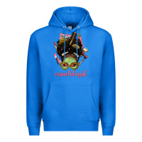 True Royal Afro Messy Bun Cosmetologist Premium Hoodie - BundleAndBundleShop