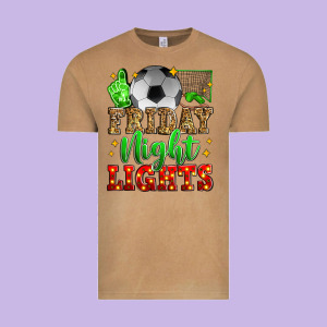 Friday Night Lights Soccer Vintage Tee Designed By Zillion Design Studio