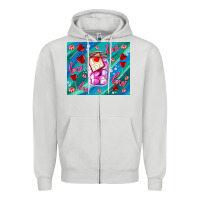 Dove Grey sugar with love Zipper Hoodie - AdoDesignShop