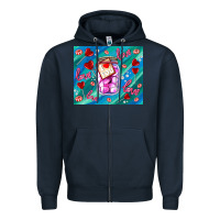 Navy sugar with love Zipper Hoodie - AdoDesignShop
