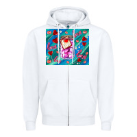 White sugar with love Zipper Hoodie - AdoDesignShop