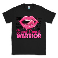 Black breast cancer warrior lips Classic Tee - JahusDesignShop