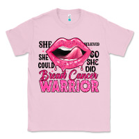 Bubblegum Pink breast cancer warrior lips Classic Tee - JahusDesignShop