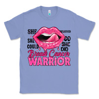 Colony Blue breast cancer warrior lips Classic Tee - JahusDesignShop