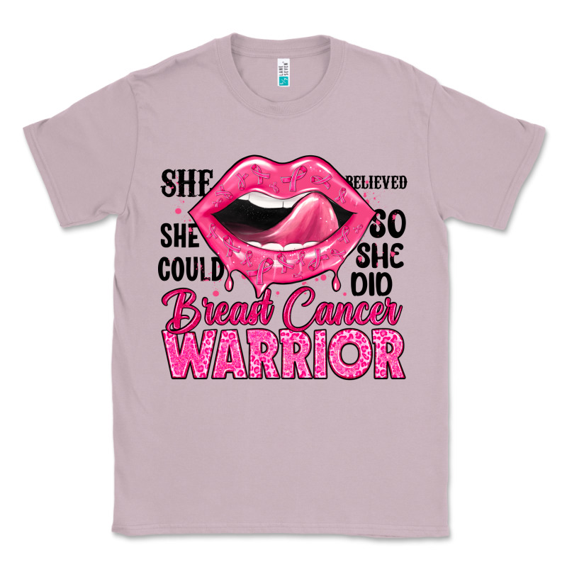 Breast Cancer Warrior Lips Classic Tee by JahusDesignShop | Teevron