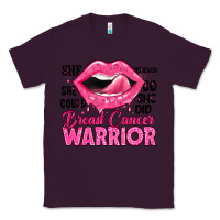 Plum breast cancer warrior lips Classic Tee - JahusDesignShop