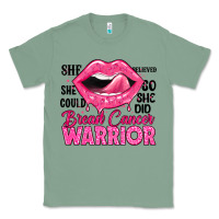 Sage breast cancer warrior lips Classic Tee - JahusDesignShop