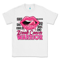 White breast cancer warrior lips Classic Tee - JahusDesignShop