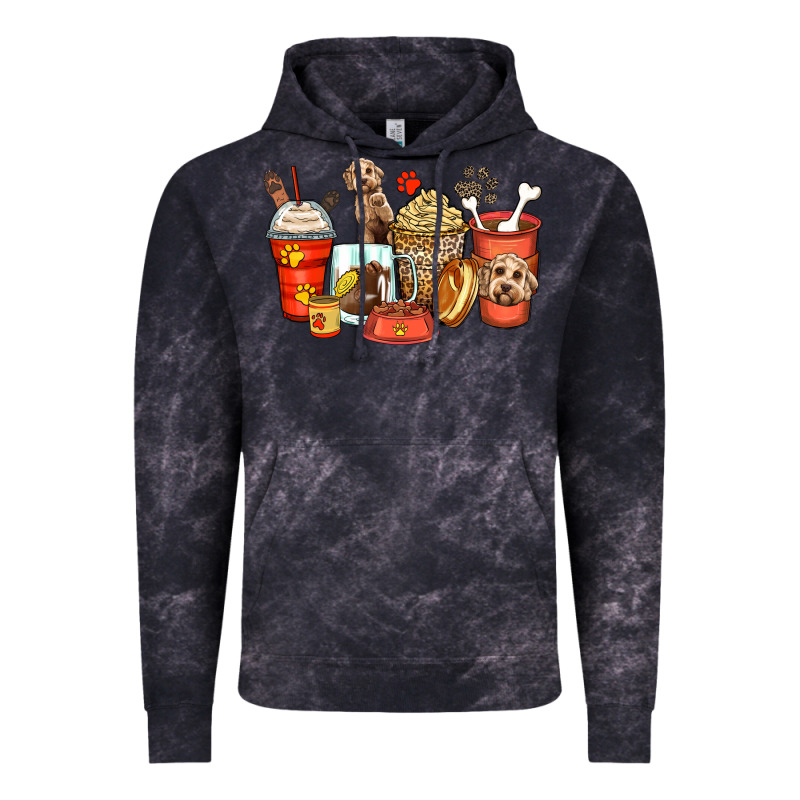 Labradoodle Coffee Cups Vintage Hoodie by Zillion Design Studio | Teevron