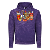 Cloud Purple labradoodle coffee cups Vintage Hoodie - Zillion Design Studio