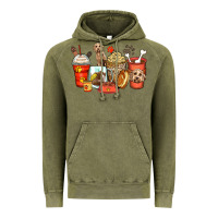 Vintage Olive labradoodle coffee cups Vintage Hoodie - Zillion Design Studio
