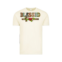 Blessed And Floral Cross Vintage Tee | Teevron
