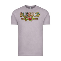 Vintage Zinc blessed and floral cross Vintage Tee - BarkalooDesign