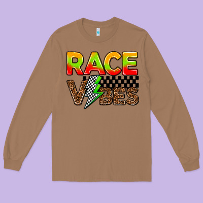 Race Vibes Long Sleeve Tee Designed By Adodesignshop