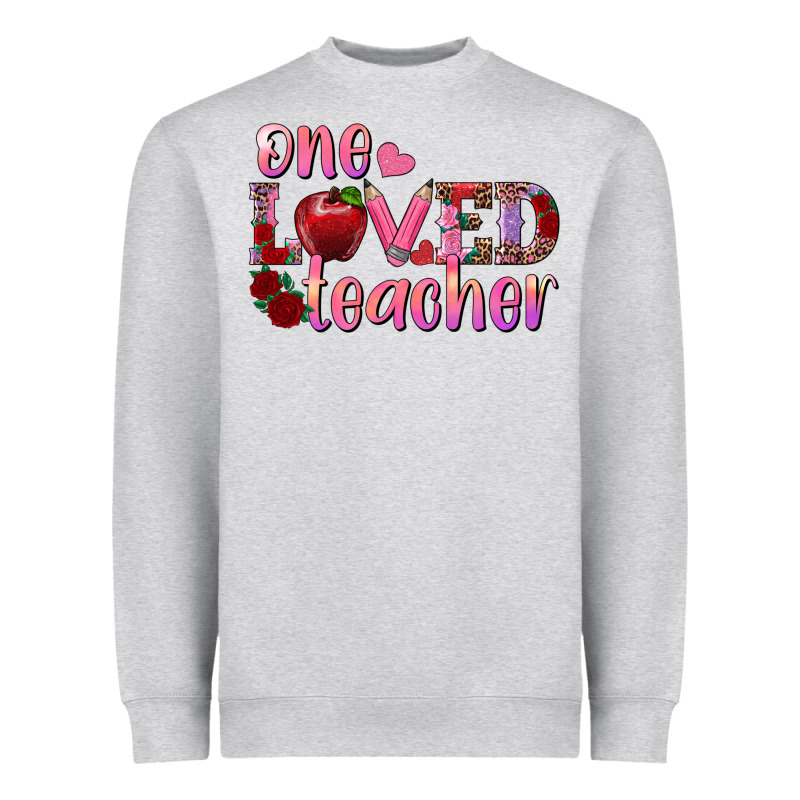 One Loved Teacher Heavyweight Sweatshirt by RanaPortraitStore | Teevron