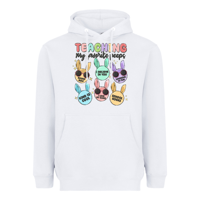 Teahing My Favorite Peeps Malia Heavyweight Hoodie by MaliasSmallBusiness | Teevron