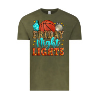 Vintage Olive friday night lights basketball Vintage Tee - Zillion Design Studio