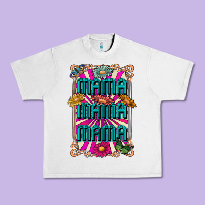 Mama Mama Mama Urban Heavy Tee Designed By Cowhidedigitalart