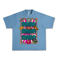 Pebble Blue mama mama mama Urban Heavy Tee - CowhideDigitalArt