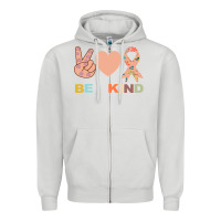 Dove Grey Be Kind Zipper Hoodie - Bettercallsaul