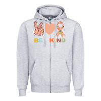 Heather Grey Be Kind Zipper Hoodie - Bettercallsaul
