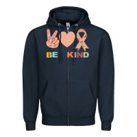 Navy Be Kind Zipper Hoodie - Bettercallsaul