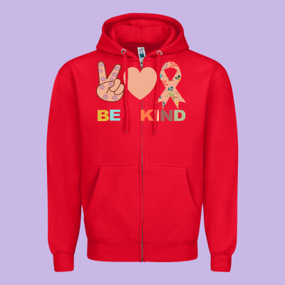 Be Kind Zipper Hoodie Designed By Bettercallsaul