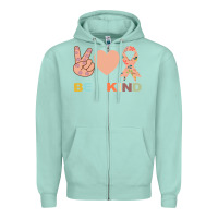 Seafoam Be Kind Zipper Hoodie - Bettercallsaul