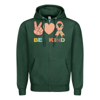 Sports Green Be Kind Zipper Hoodie - Bettercallsaul