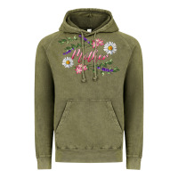 Vintage Olive floral mother Vintage Hoodie - RanaPortraitStore
