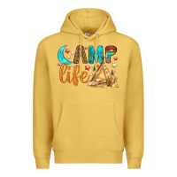 Antique Gold Camp Life Premium Hoodie - BundleAndBundleShop