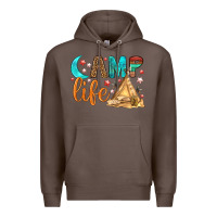 Coffee Camp Life Premium Hoodie - BundleAndBundleShop