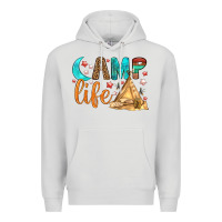 Dove Grey Camp Life Premium Hoodie - BundleAndBundleShop