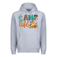 Heather Grey Camp Life Premium Hoodie - BundleAndBundleShop