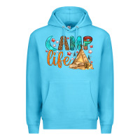 Ocean Blue Camp Life Premium Hoodie - BundleAndBundleShop