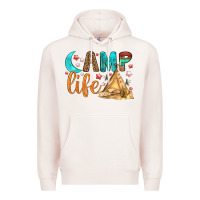 Pale Pink Camp Life Premium Hoodie - BundleAndBundleShop