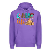 Purple Camp Life Premium Hoodie - BundleAndBundleShop