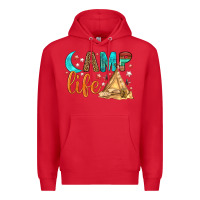 Red Camp Life Premium Hoodie - BundleAndBundleShop