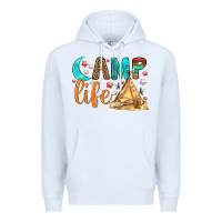 White Camp Life Premium Hoodie - BundleAndBundleShop