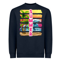 Navy summer with background tbw Heavyweight Sweatshirt - texasbilliewilder