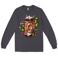 Smoke mexican coffee cup cactus Long Sleeve Tee - JahusDesignShop