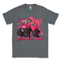 Charcoal Heather crush breast cancer monster truck with dinosaur Classic Tee - JahusDesignShop