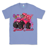 Crush Breast Cancer Monster Truck With Dinosaur Classic Tee | Teevron