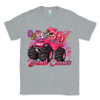 Heather Grey crush breast cancer monster truck with dinosaur Classic Tee - JahusDesignShop