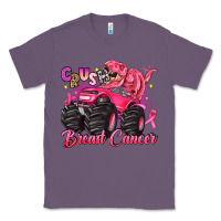 Lavender crush breast cancer monster truck with dinosaur Classic Tee - JahusDesignShop