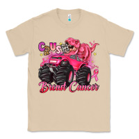 Mushroom crush breast cancer monster truck with dinosaur Classic Tee - JahusDesignShop