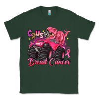 Sports Green crush breast cancer monster truck with dinosaur Classic Tee - JahusDesignShop