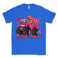 True Royal crush breast cancer monster truck with dinosaur Classic Tee - JahusDesignShop